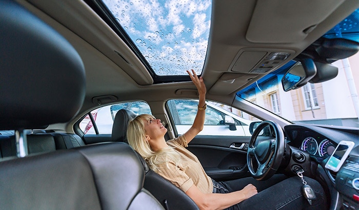 Sunroof drain cleaning! Because a water filled automobile isn't